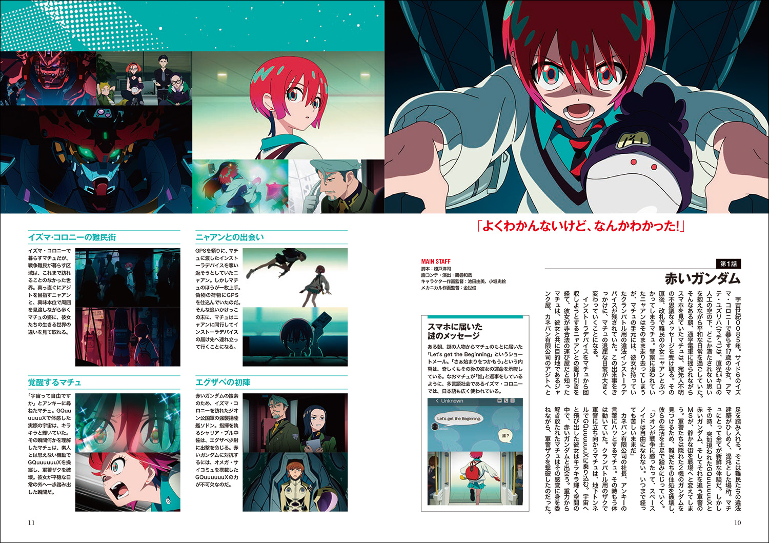 キャラクターとガンダムの彩り豊かなページ