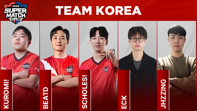 韓国代表チームメンバー紹介