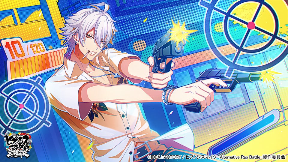 双銃を持つキャラのアクションシーン