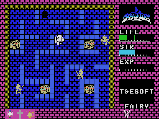 ハイドライドMSX版の迷宮探索