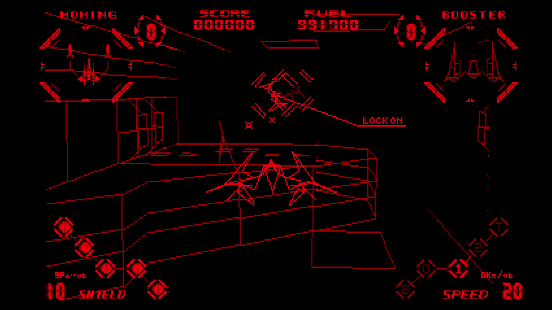 レッドアラームのゲームプレイ画面