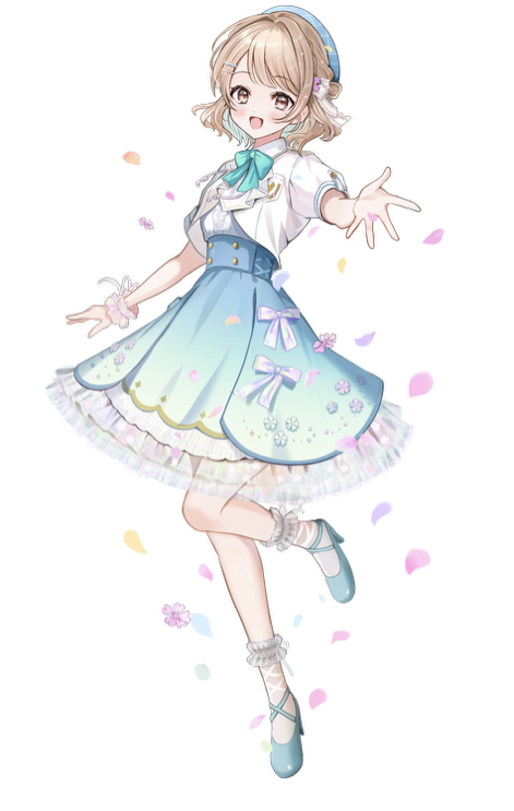 花柄スカートのVTuberが春を表現