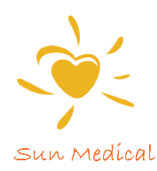 サンメディカルのハートマークロゴ