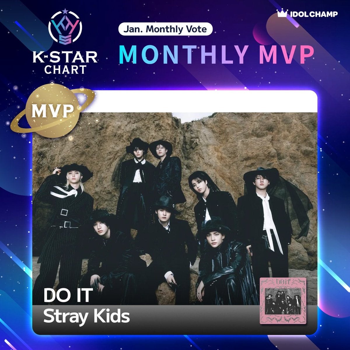 Stray Kidsが月間MVPに選出