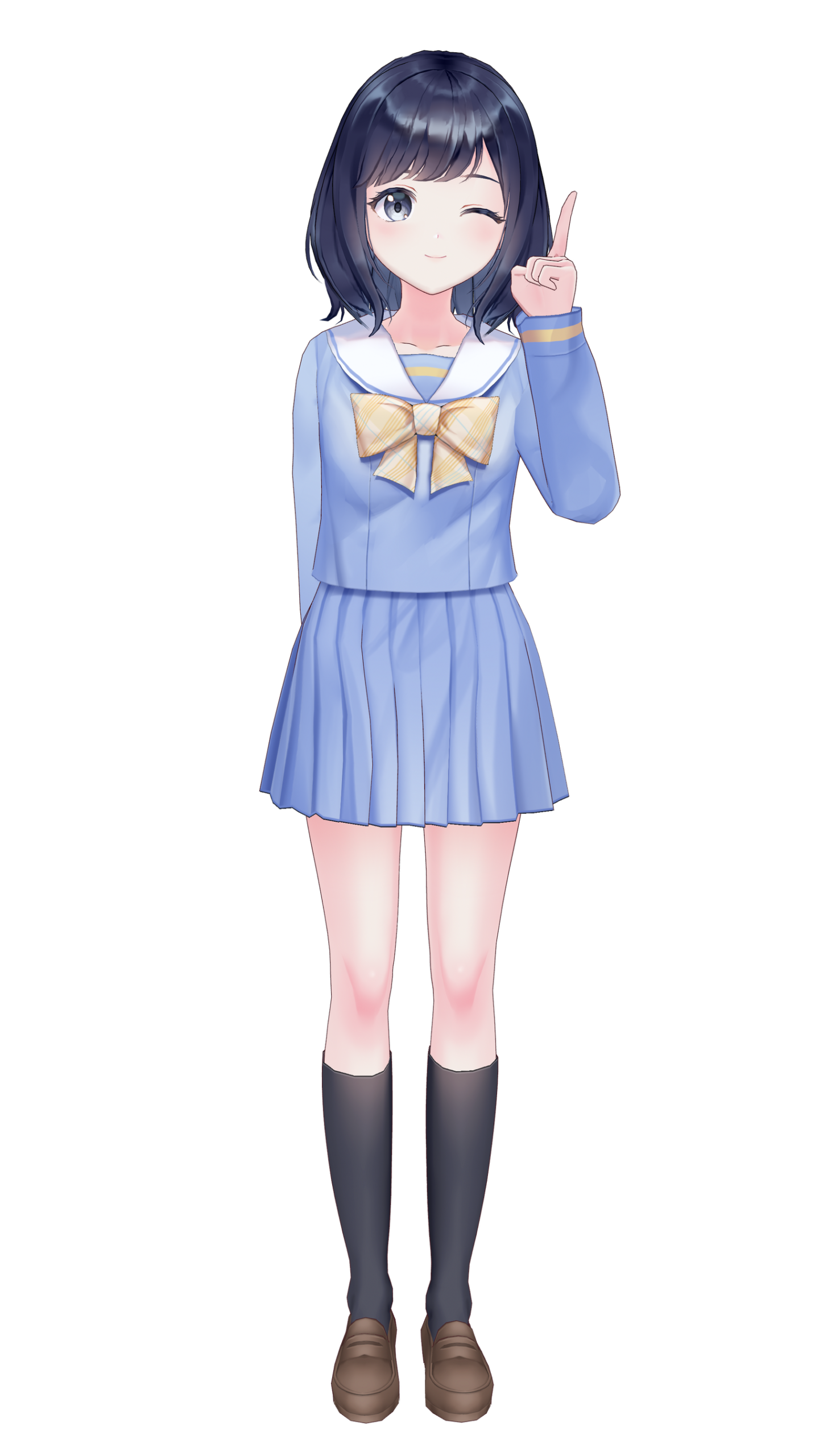 サプー氏が指を立てるポーズ