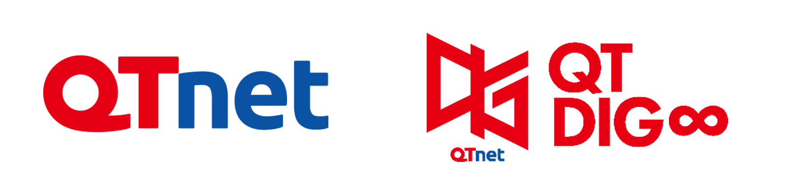 QTnetと戦国のロゴデザイン