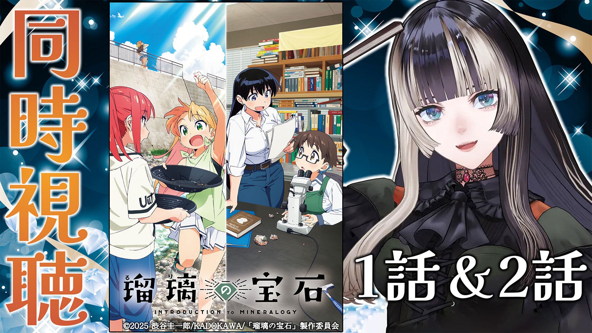 『瑠璃の宝石』同時視聴会ポスター