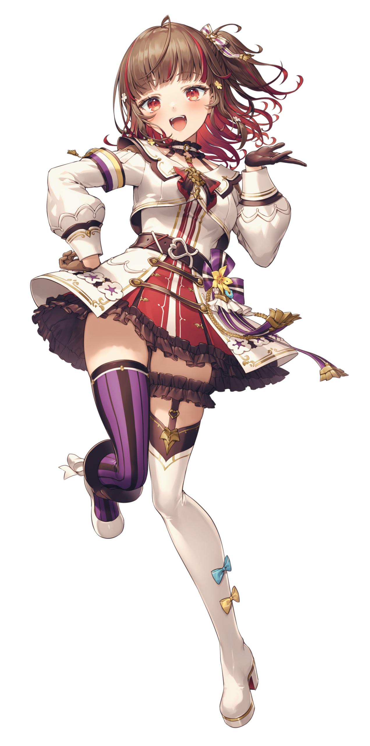 かわいらしい衣装の女性キャラクター