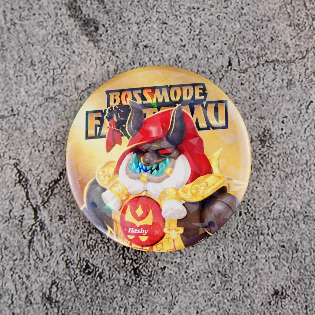 ボスモードファントム缶バッジ