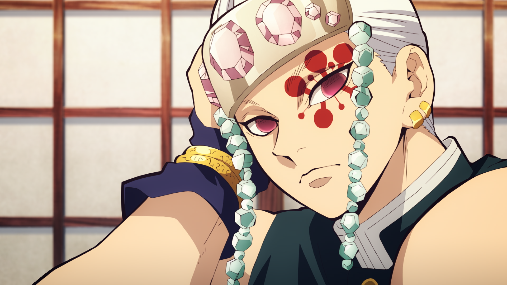 個性的な装飾を持つ戦士