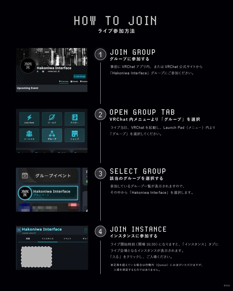 ライブ参加方法の詳細説明