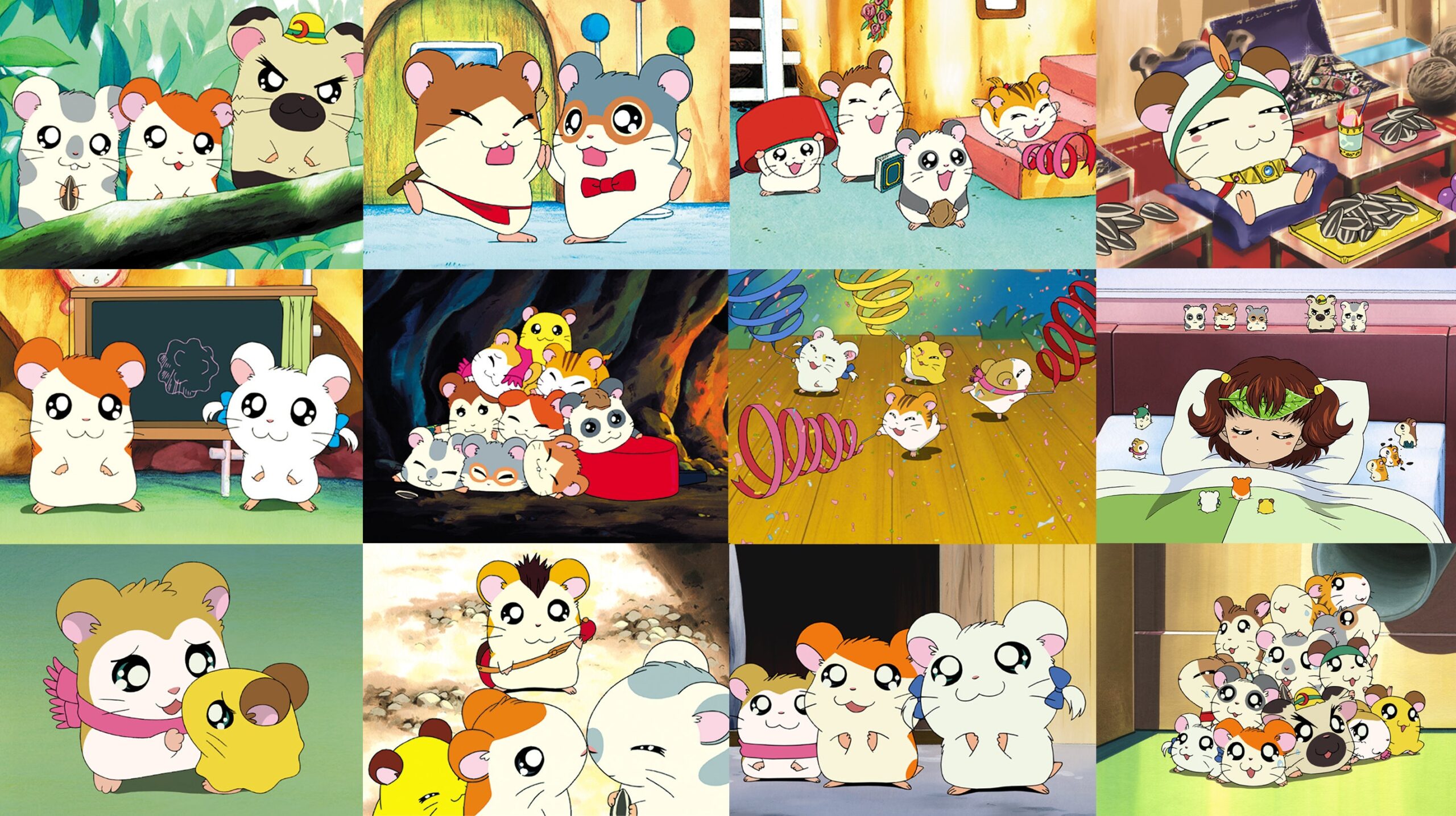 ハムスターたちの楽しいシーン集