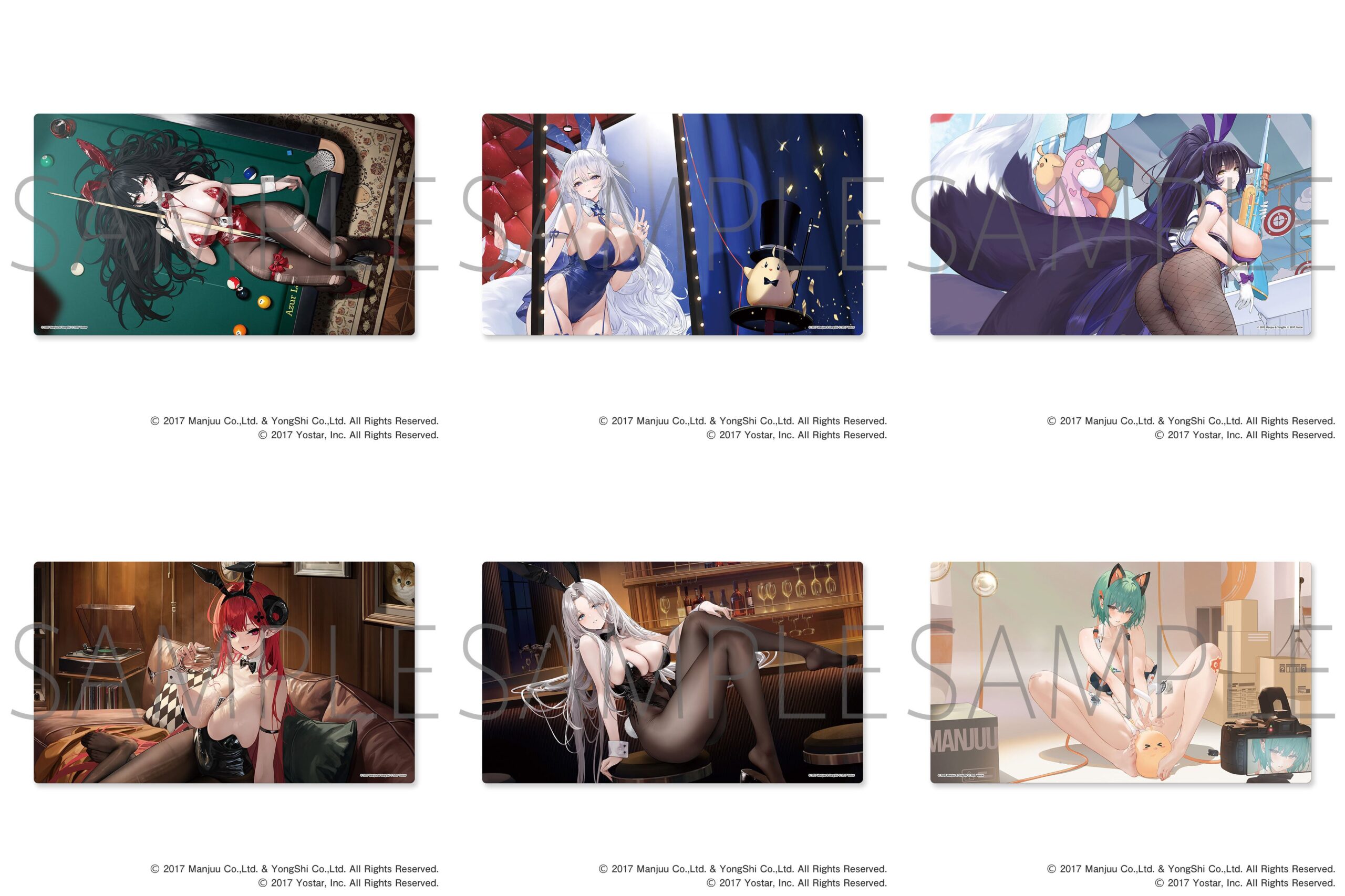 個性豊かなキャラクターのポストカードセット