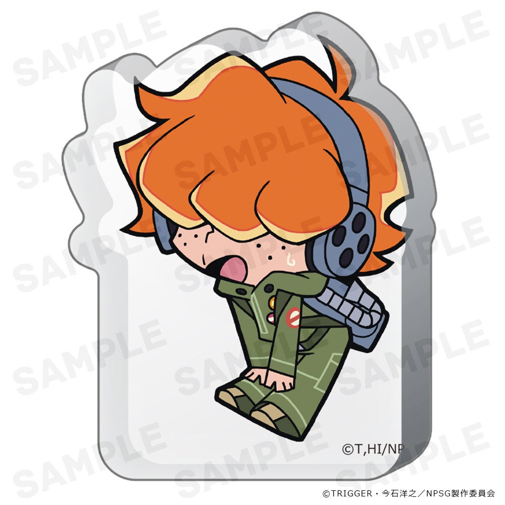 オレンジの髪のキャラクターイラスト