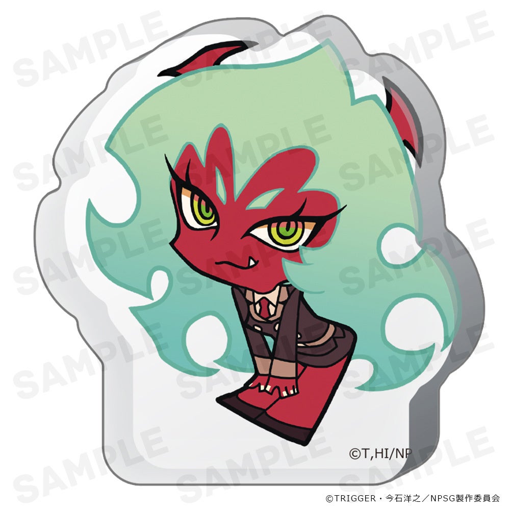 赤い顔のキャラクターのイラスト