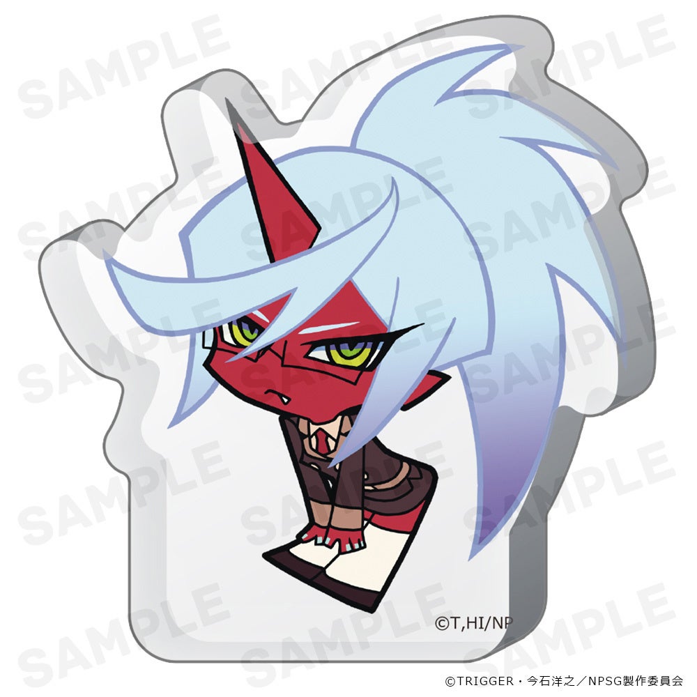 赤い角のキャラクターのイラスト