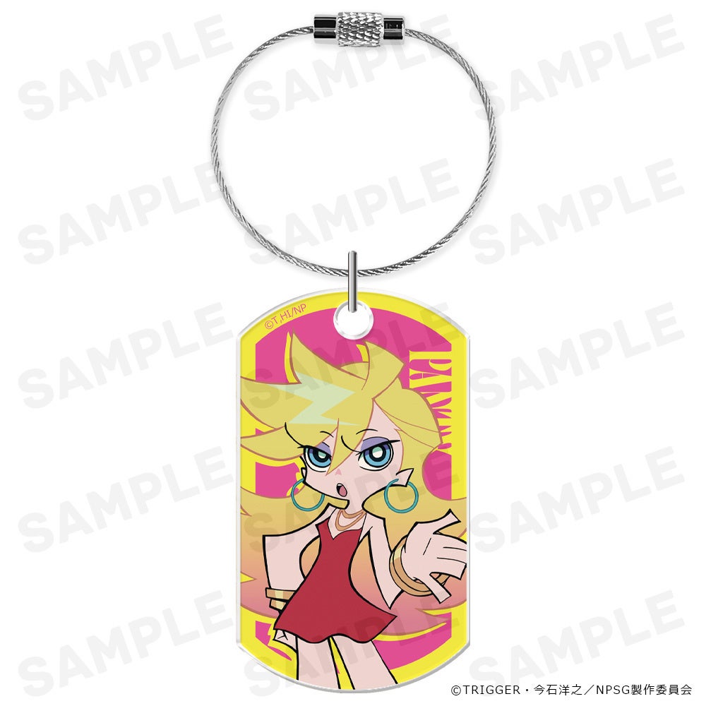 黄色い髪のキャラクターのキーホルダー