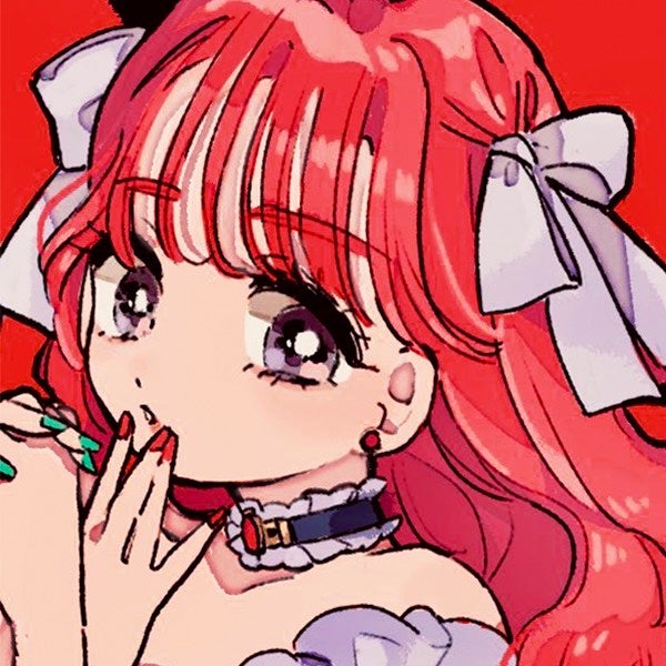 赤い髪の少女イラストの詳細