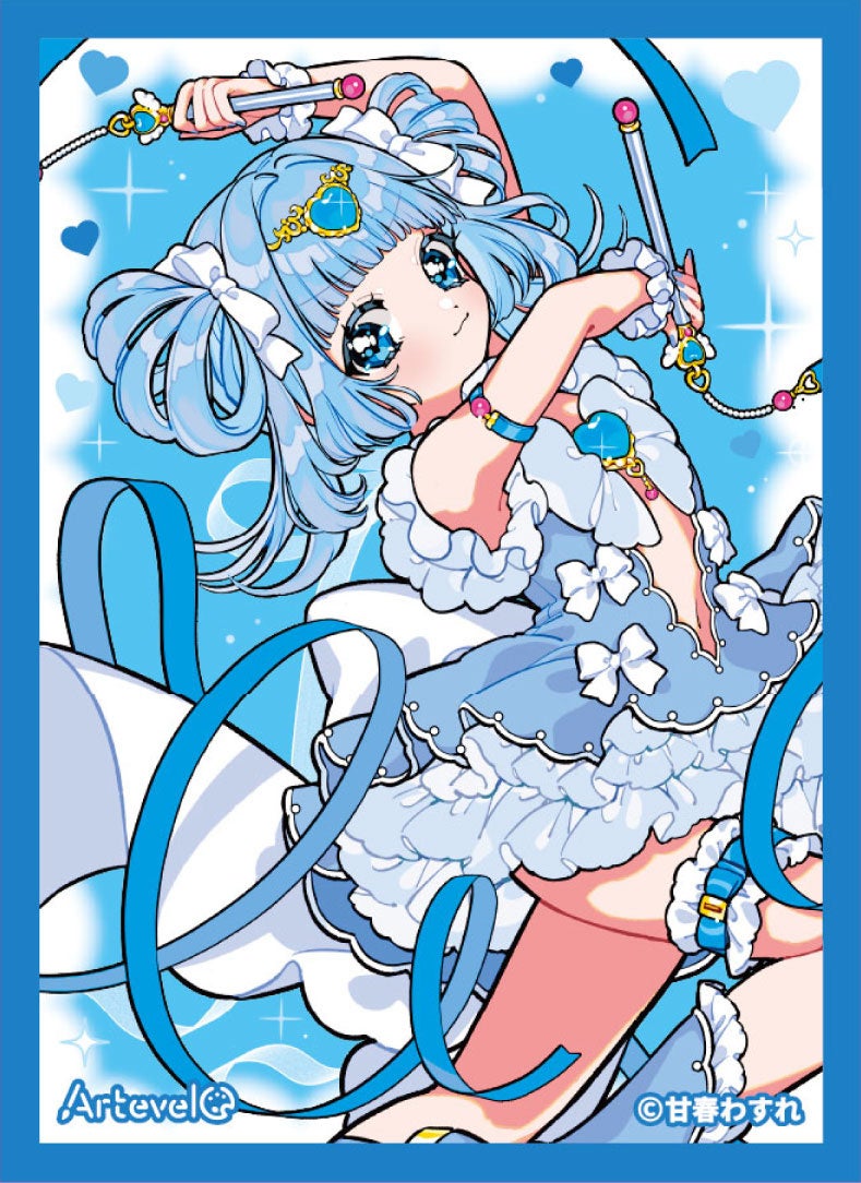 水色衣装の魔法少女キャラクター