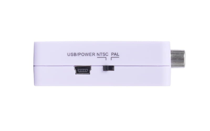 USBポートとビデオ設定スイッチ付きアダプタ