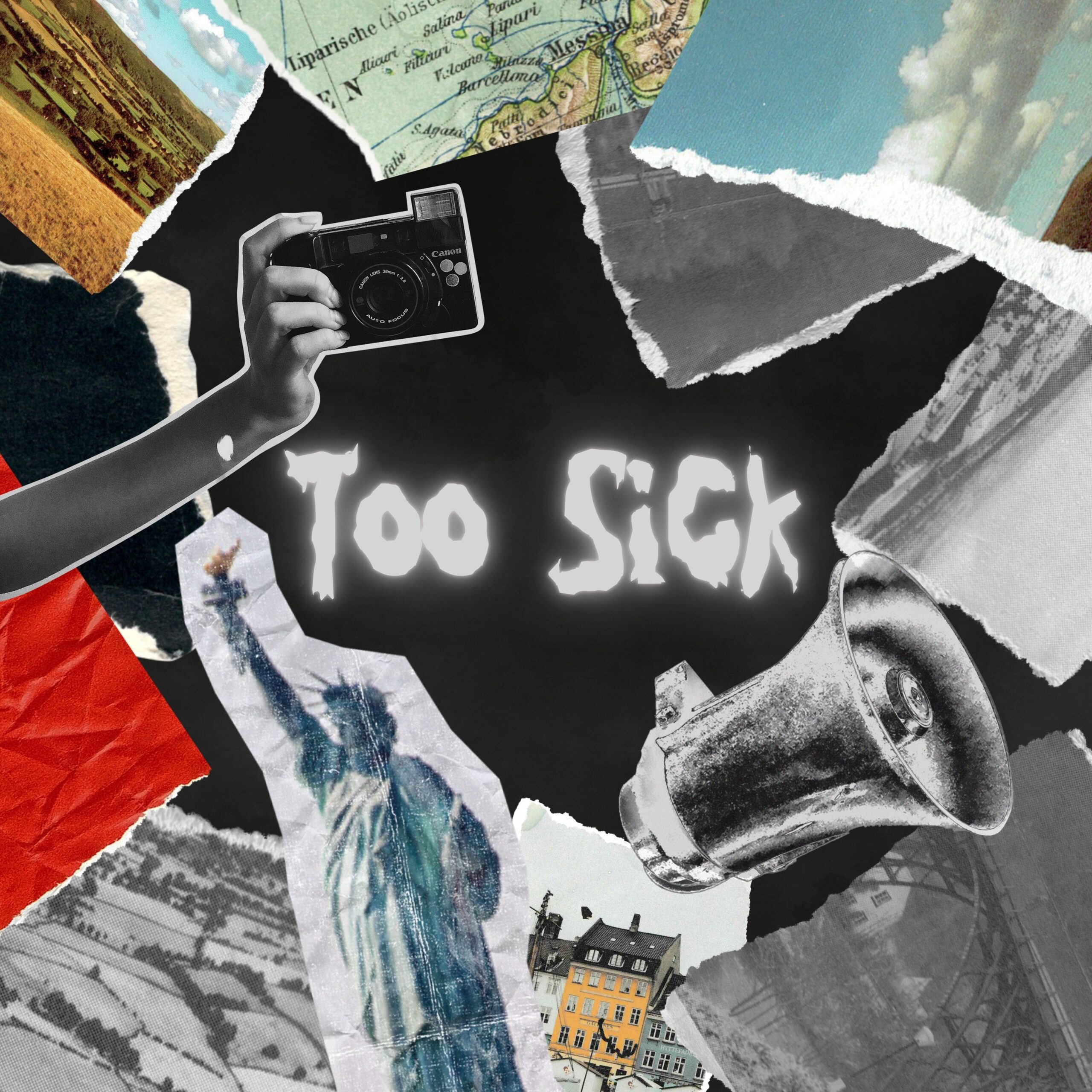 Too Sickのコラージュアート