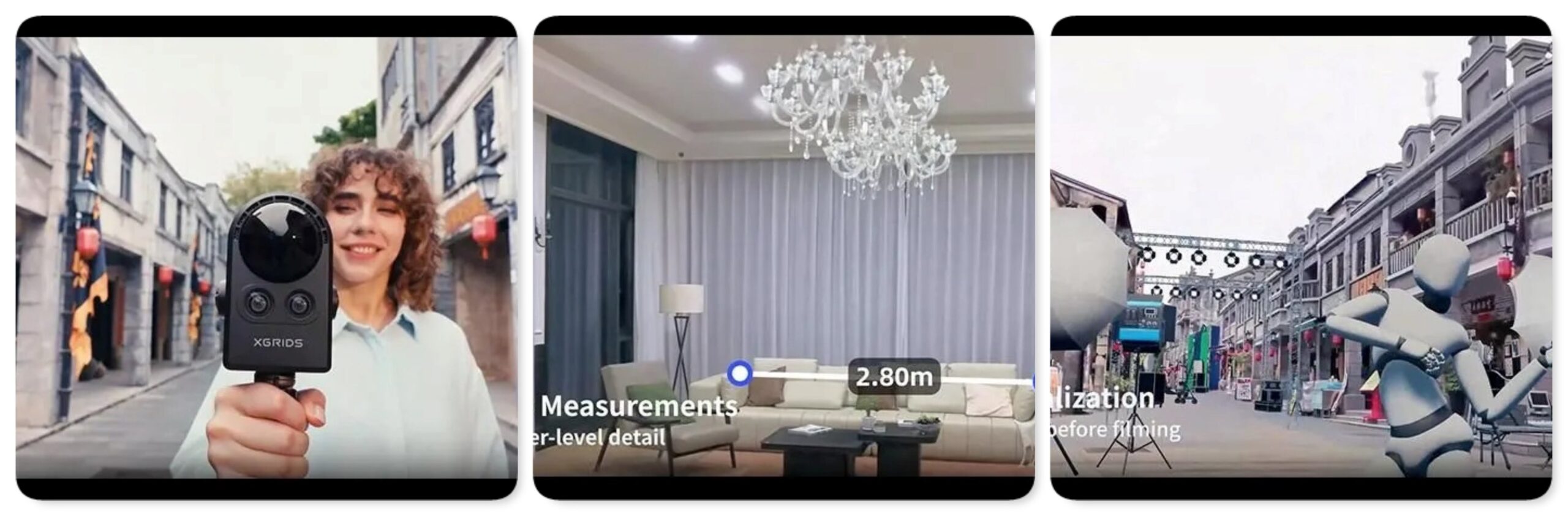 XGRIDS PortalCamを手に持つ人物