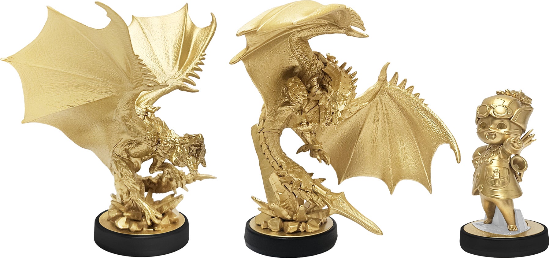 モンスターハンター黄金のアイルーとリオレイアフィギュア
