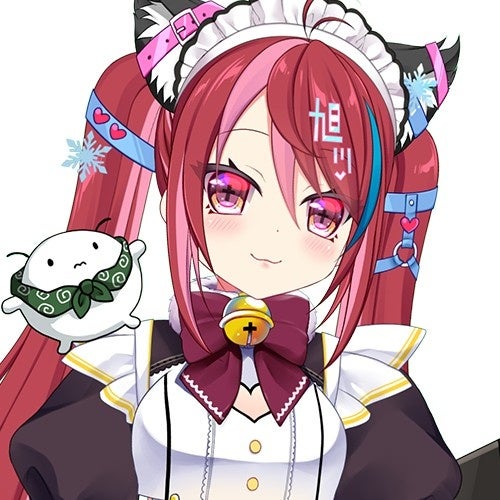 赤いツインテールのVTuberが微笑む