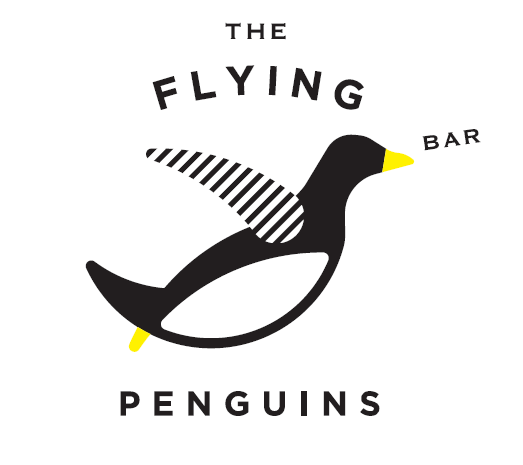 ペンギンをモチーフにしたフライングペンギンズのロゴ