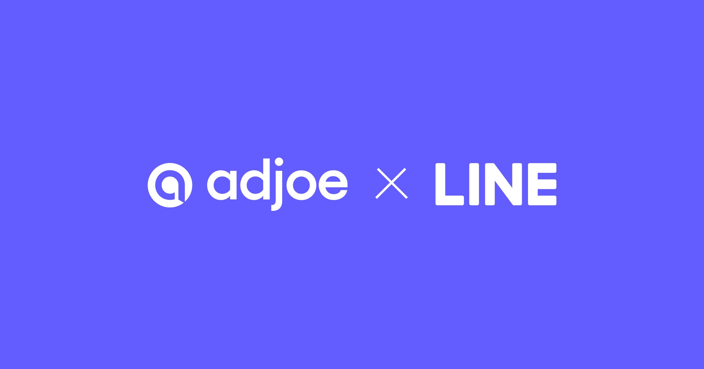 adjoeとLINEのコラボレーションロゴ