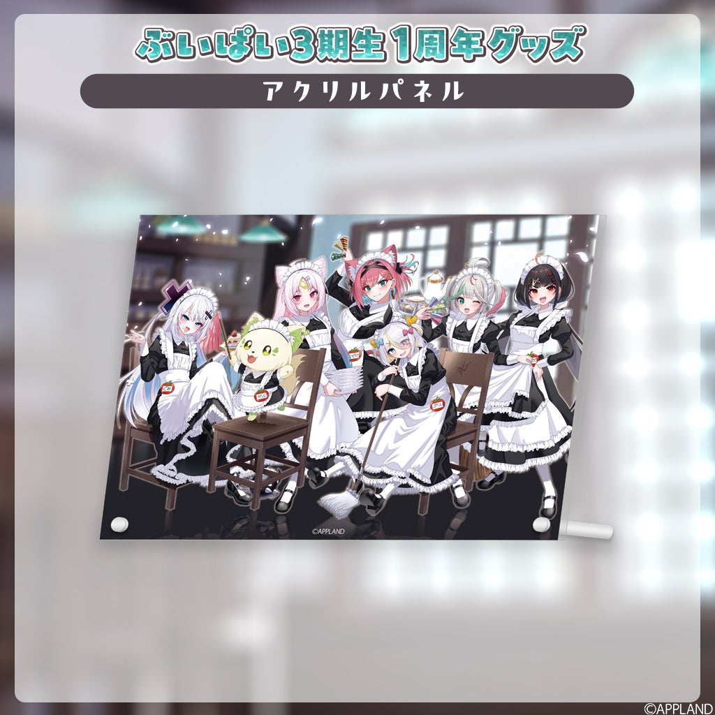 メイドキャラのアクリルパネル