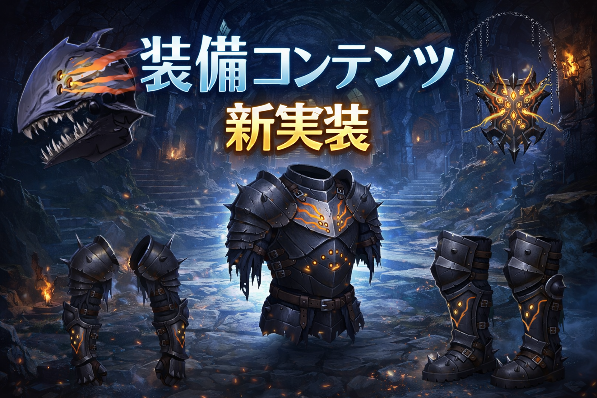 新実装の装備セットの紹介