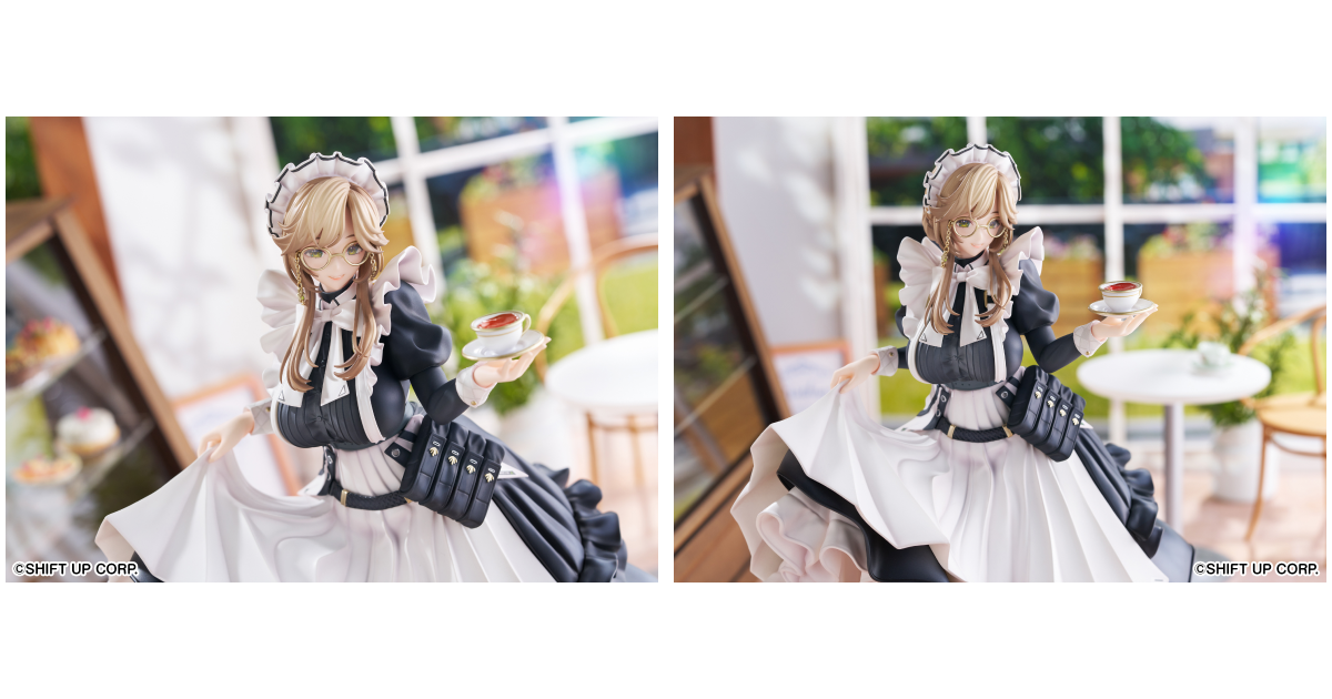 上部からのNIKKEフィギュアの視点