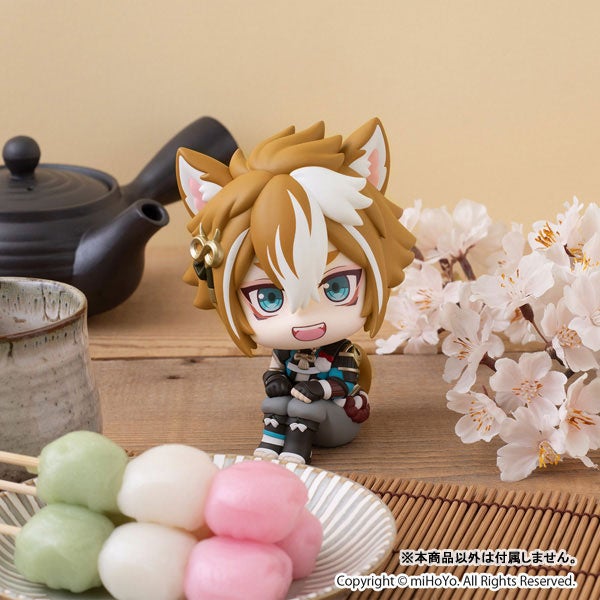 ゴローと団子と桜の風景