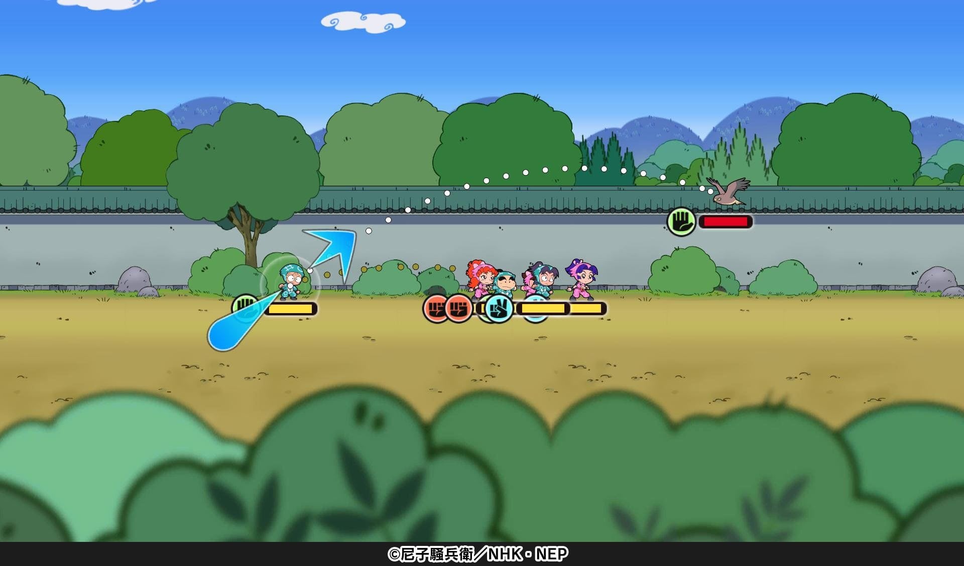 忍たま乱太郎ゲーム画面とキャラクター