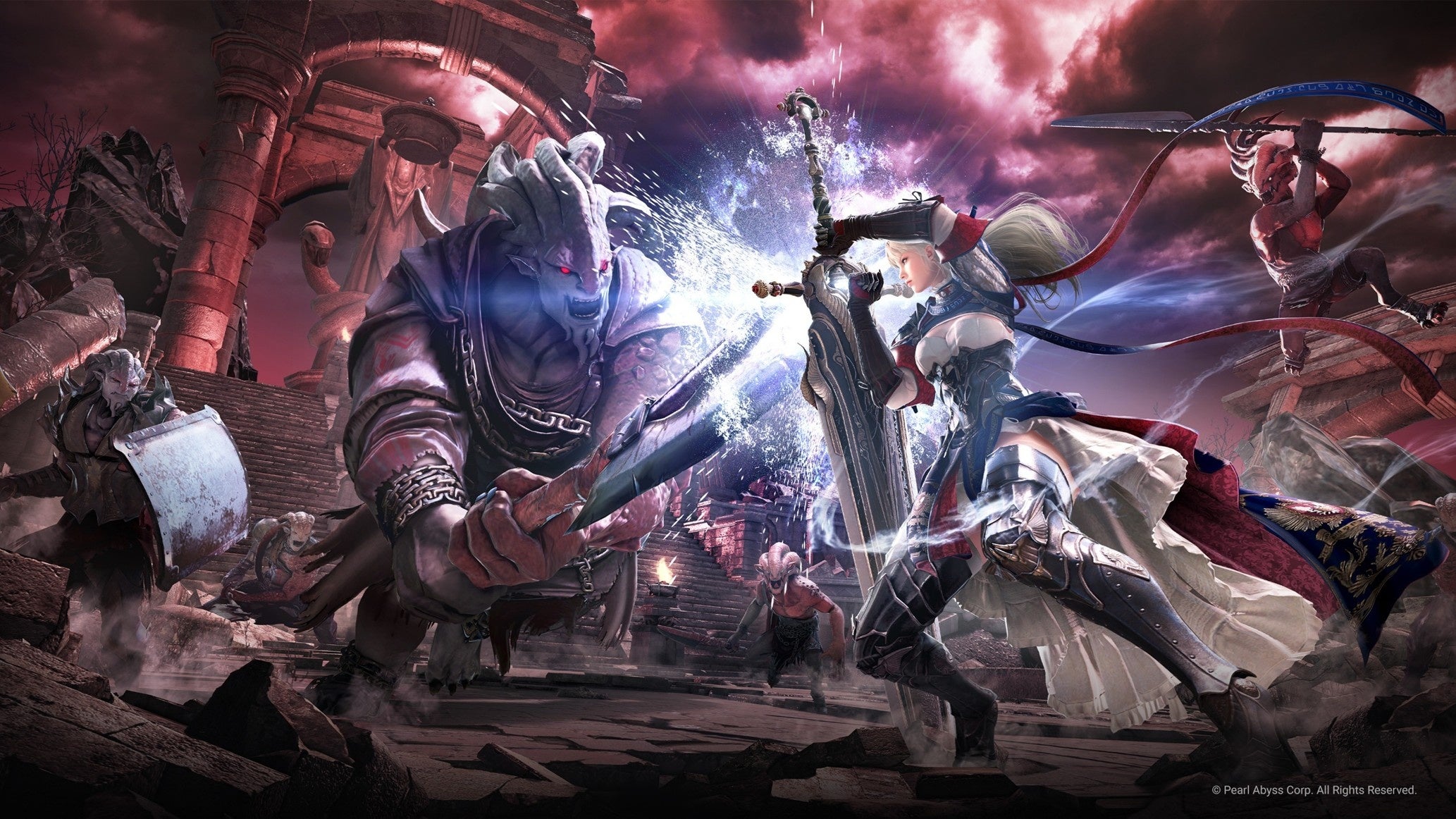 新狩り場での激しい戦闘シーン