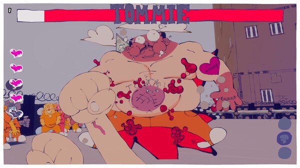 巨大ボスに挑むキャラクター