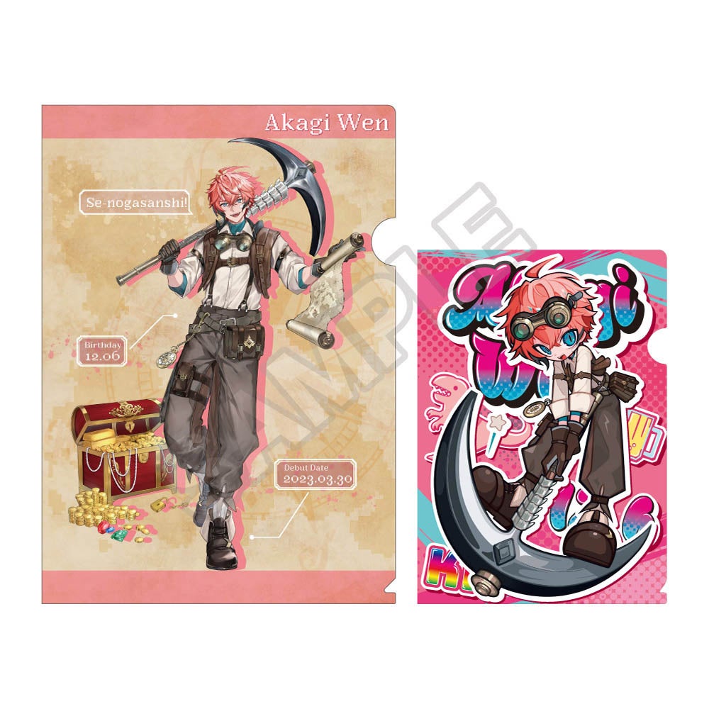 赤髪キャラのクリアファイルセット