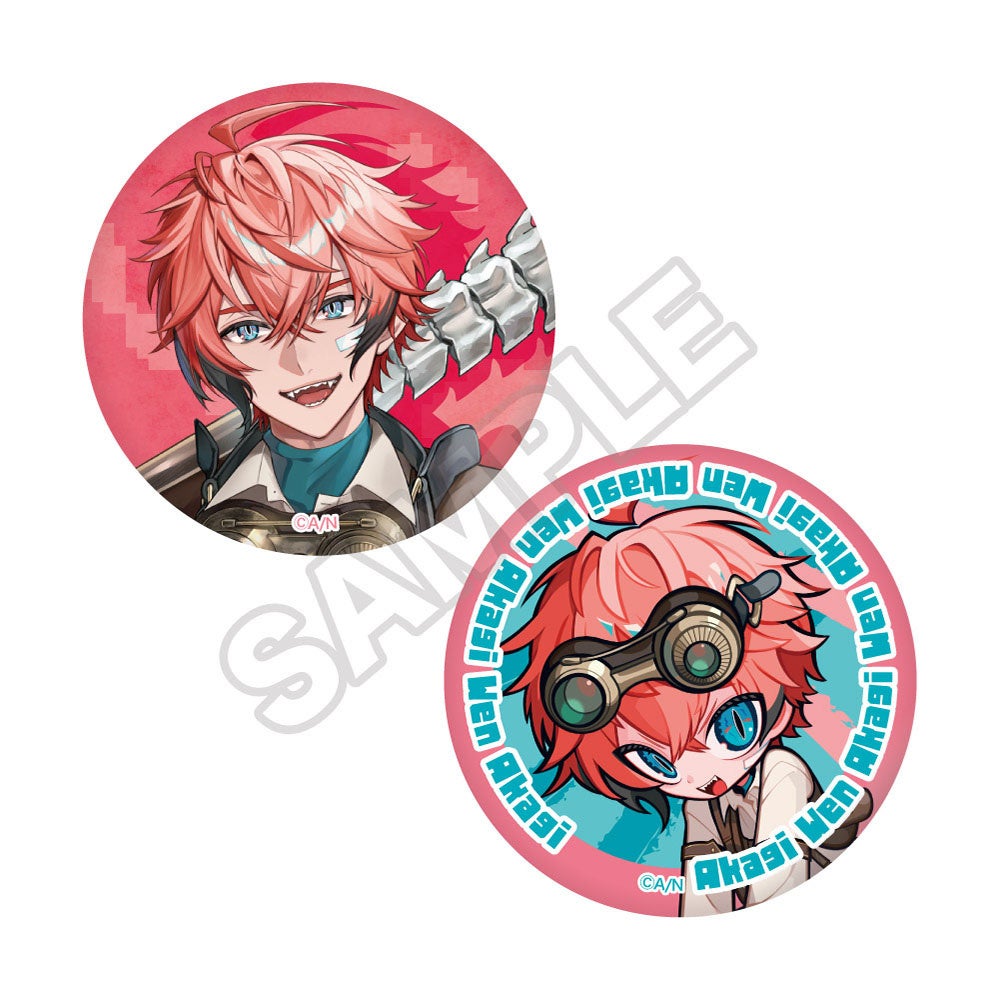 赤髪キャラクターの缶バッジセット