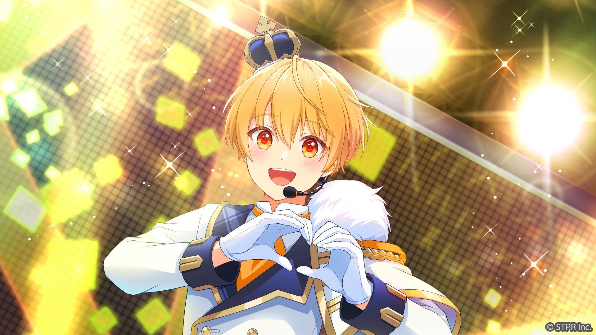 輝くステージ上のアイドル