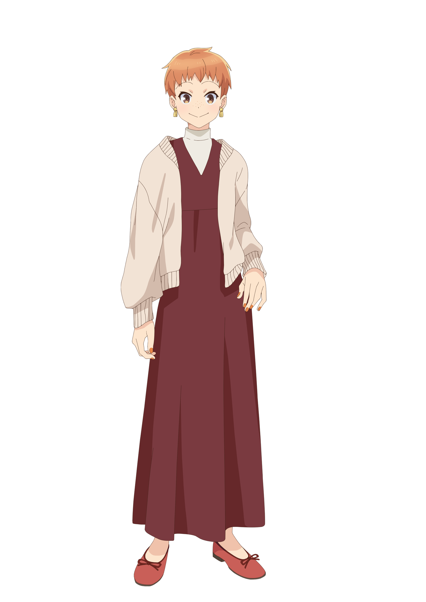 長髪の少女キャラクター立ち姿