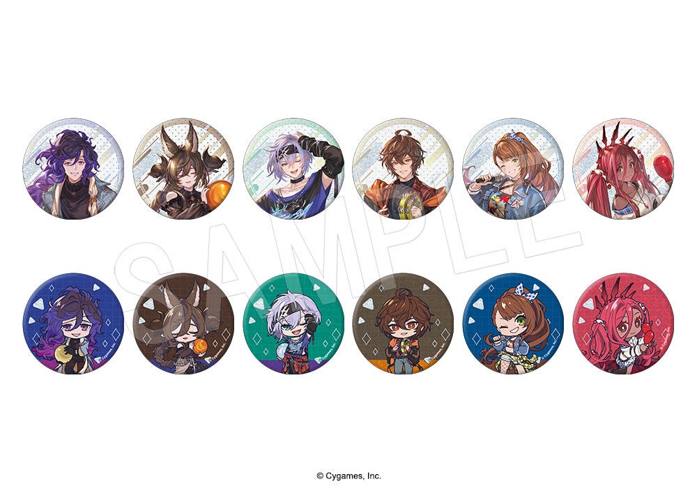 キャラクターの缶バッジセット