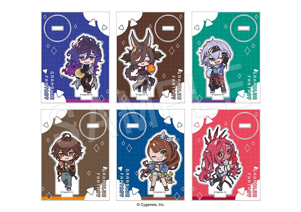 キャラクターデザインのアクリルカード