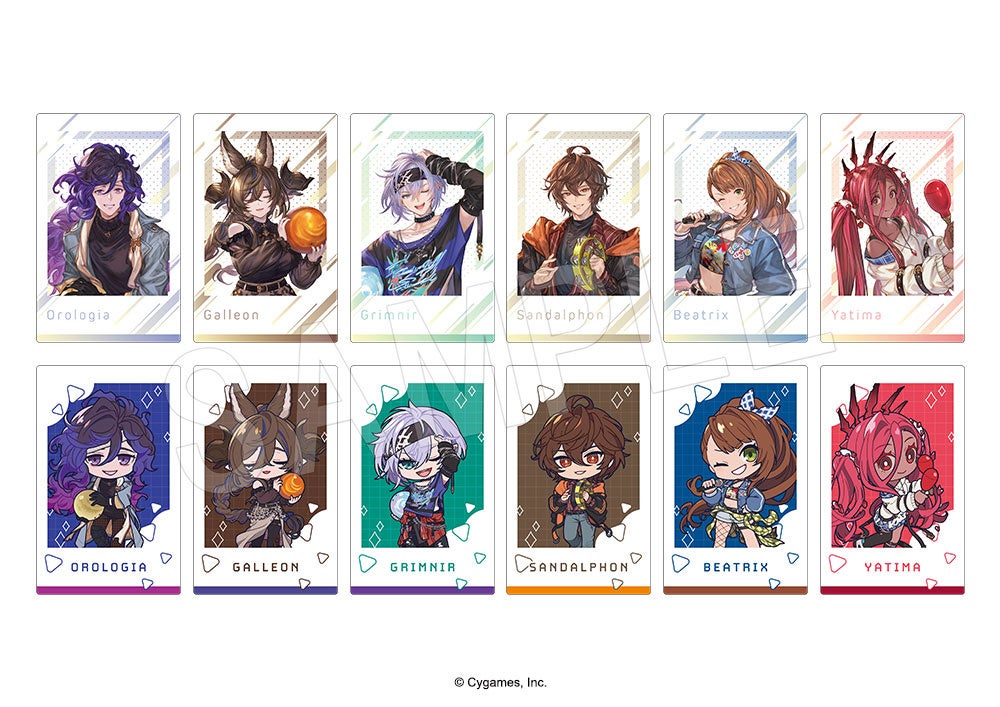 ポートレートとデフォルメキャラクターカード