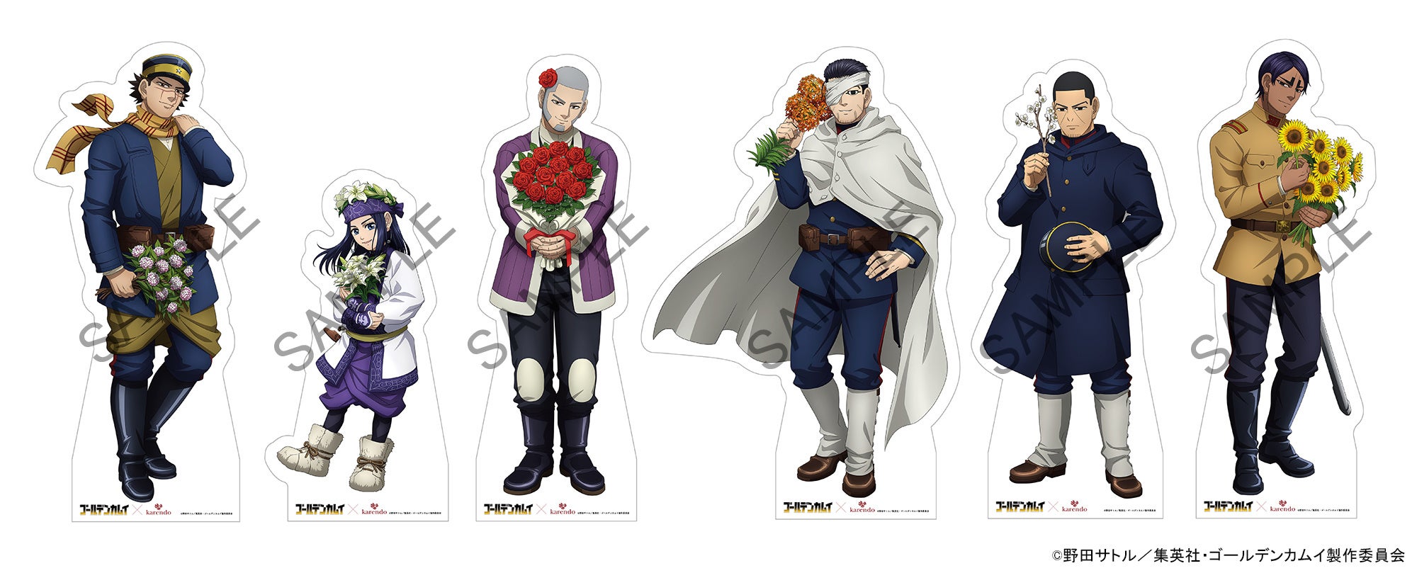 ゴールデンカムイキャラのアクリルスタンド