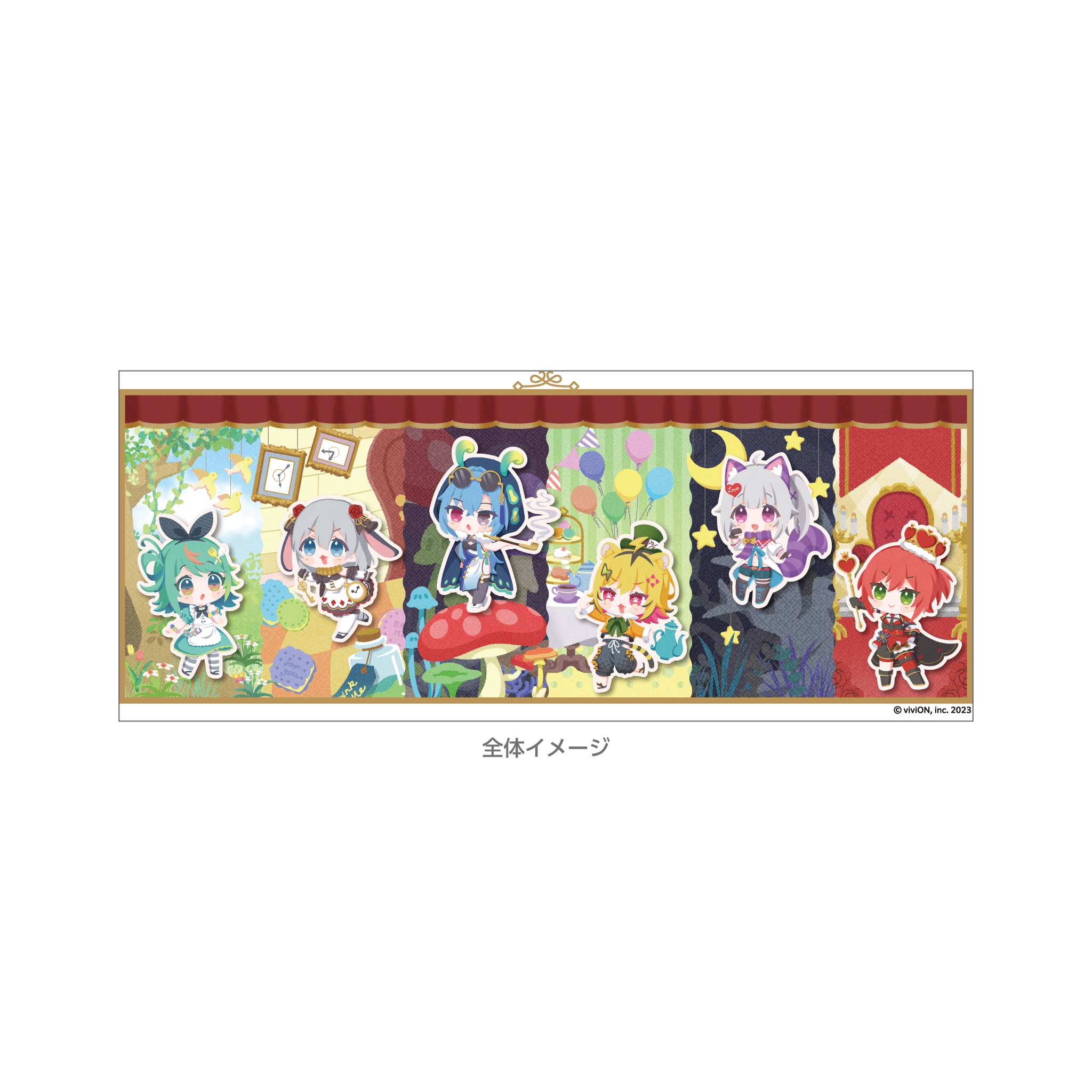 キャラクターのプリントデザイン