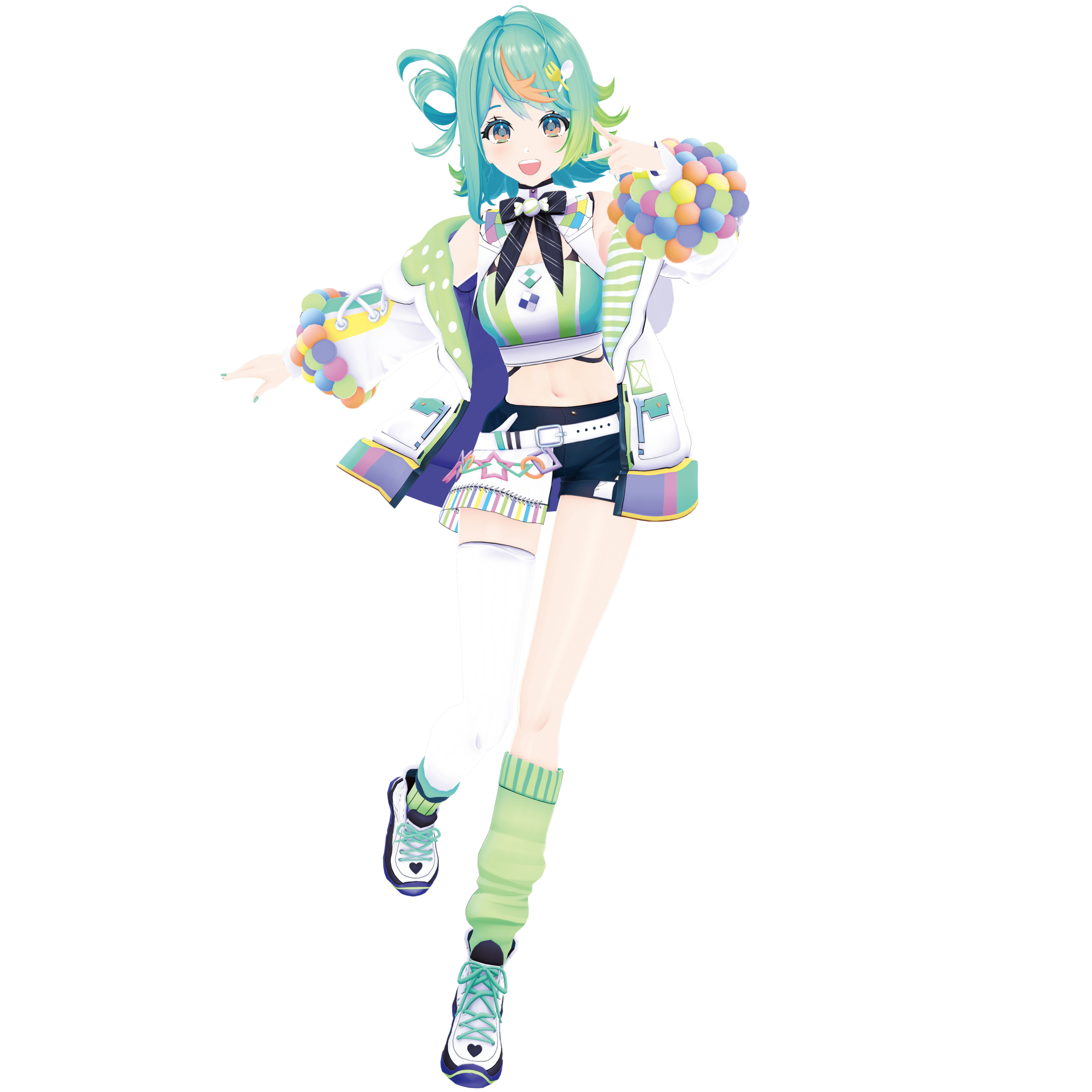 カラフルなコスチュームのキャラクター