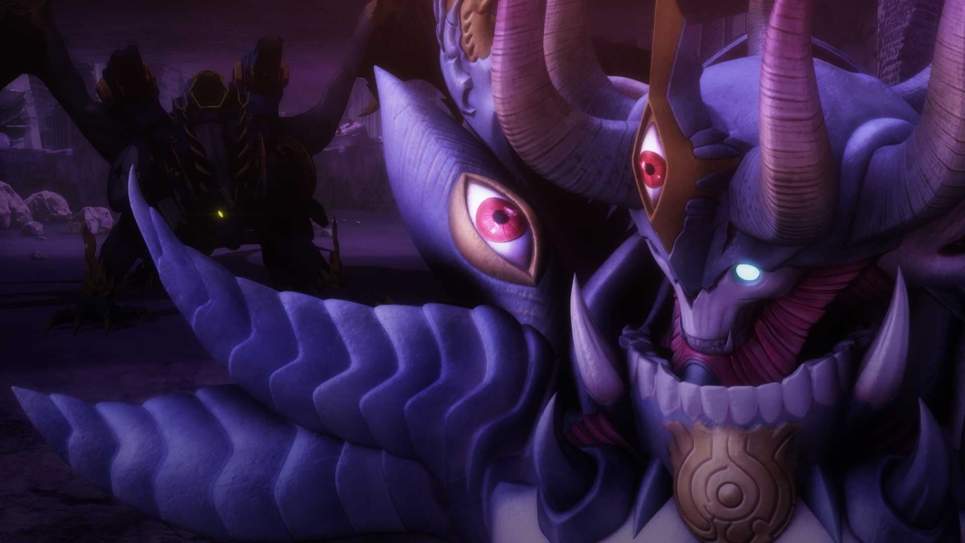 暗闇に現れる巨大な魔物