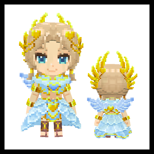 新スキンブルーキューピッド正面と背面