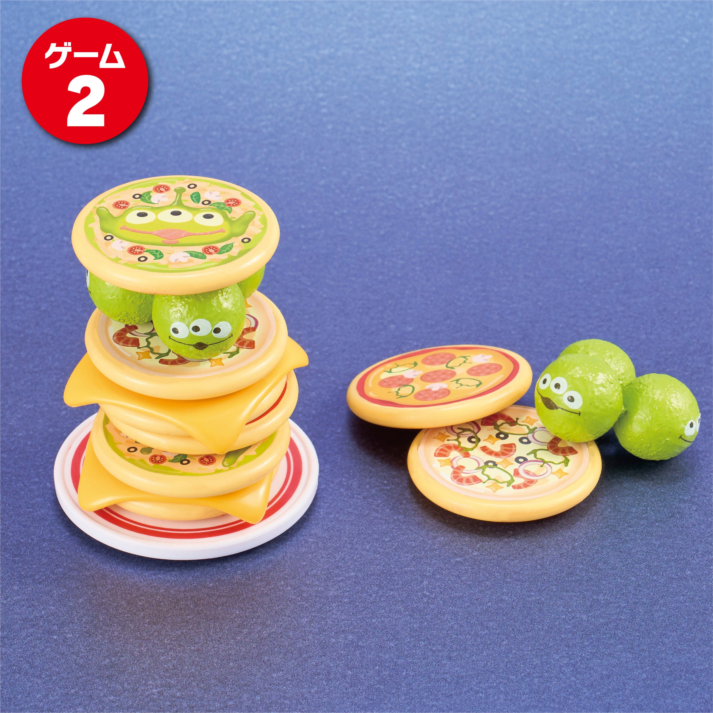 ゲーム2のピザタワーの途中経過